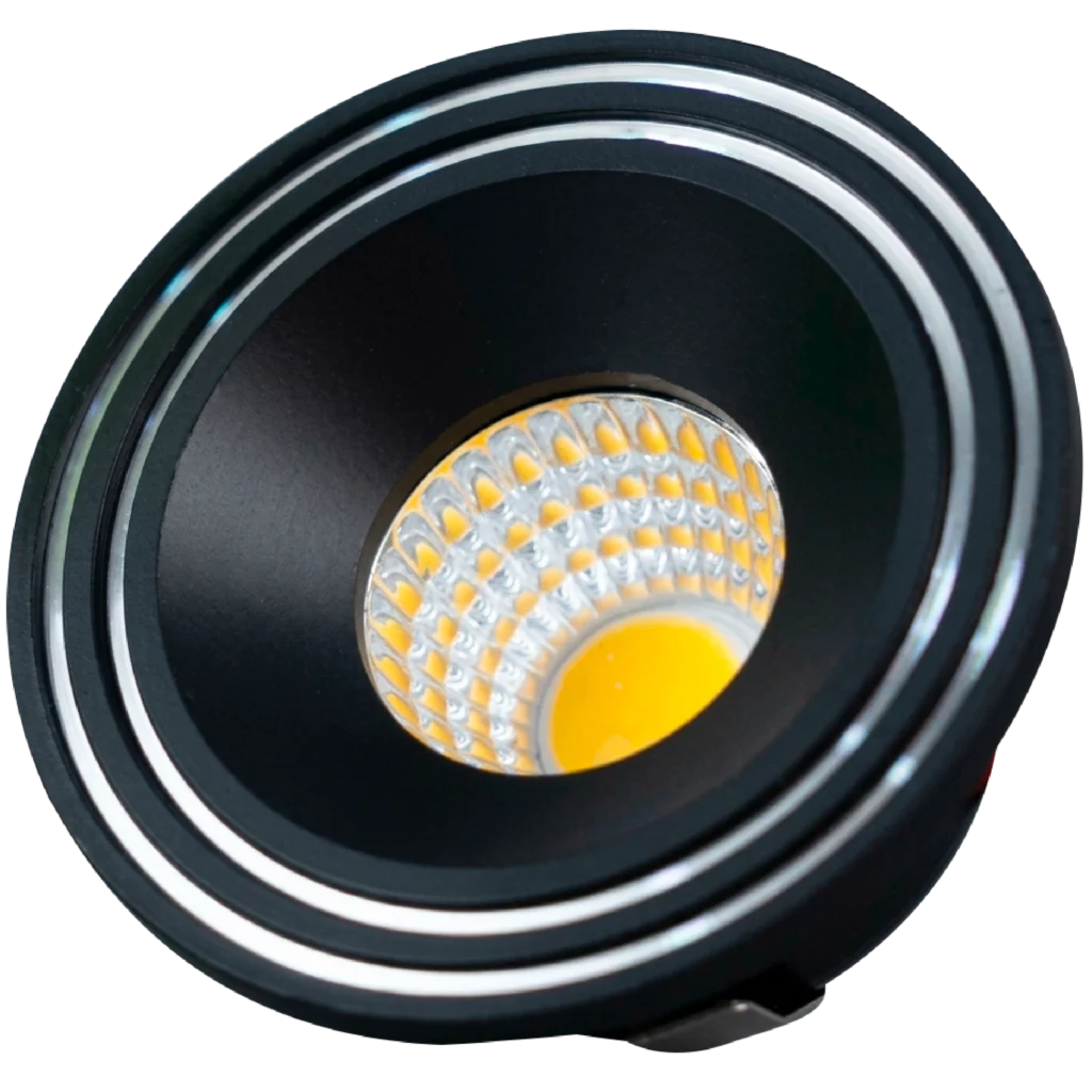 EMPOTRADO LED NEGRO/PLATA