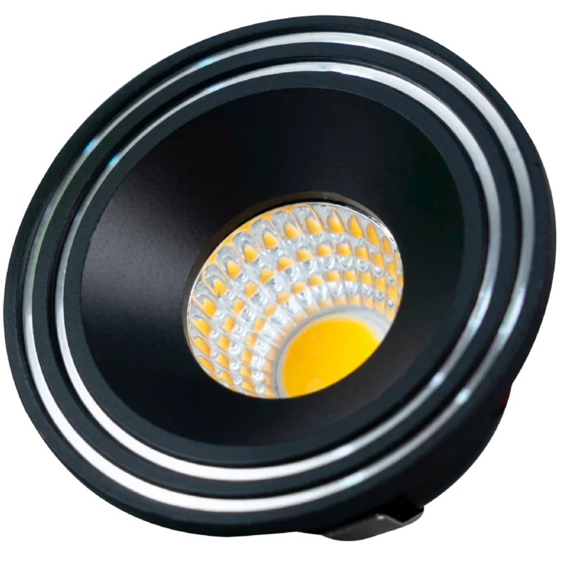 EMPOTRADO LED NEGRO/PLATA