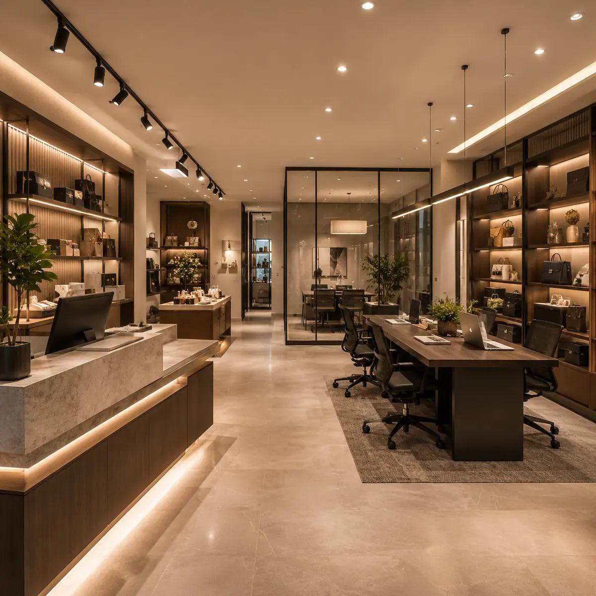 Iluminación LED para exhibidores comerciales